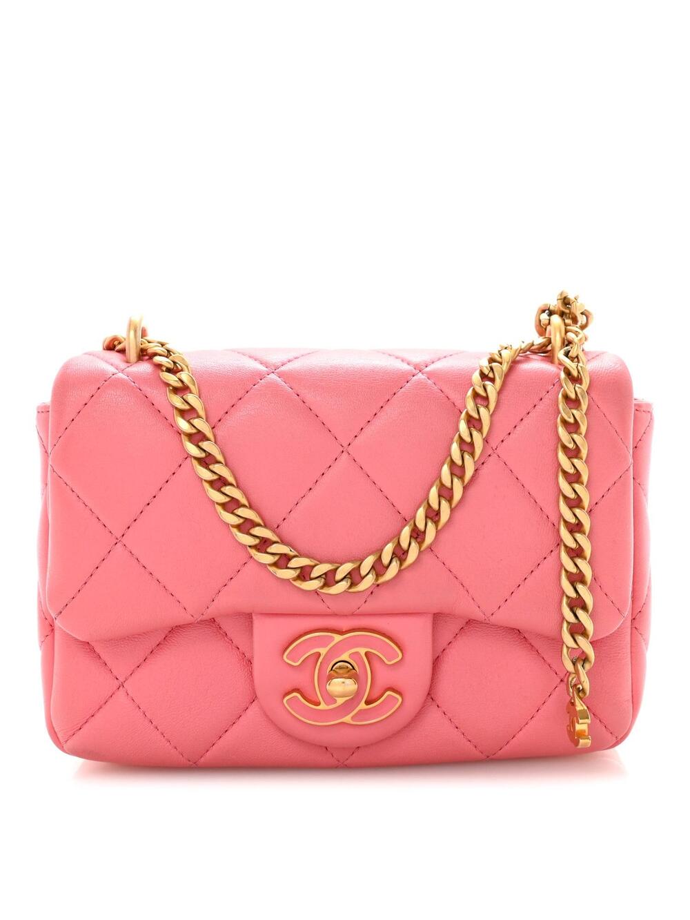 Chanel Lambskin Enamel Quilted Pending #371645C29B